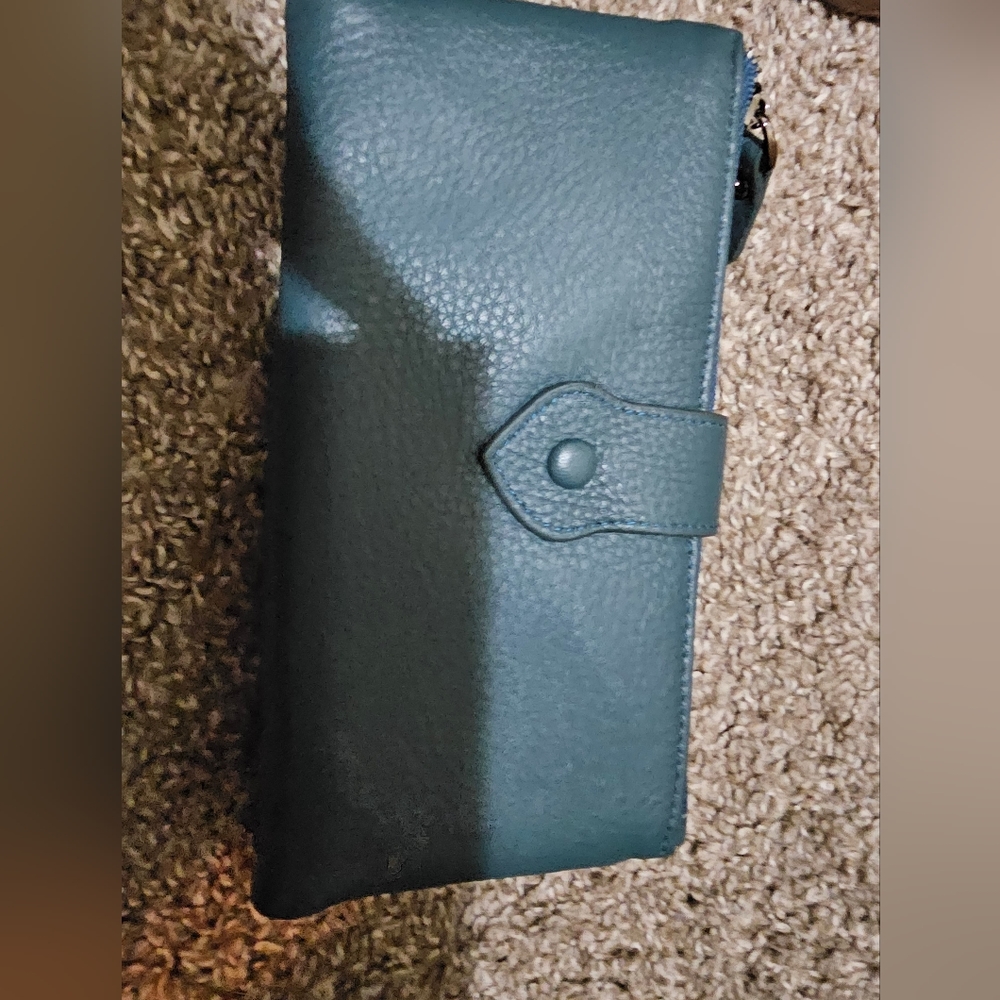 Blue RFID Blocking Wallet